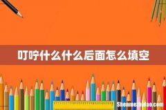叮咛什么什么后面怎么填空