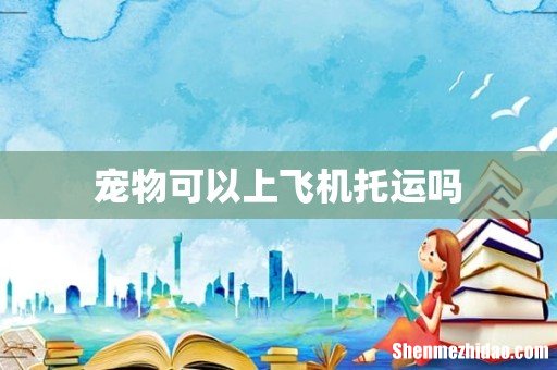 宠物可以上飞机托运吗