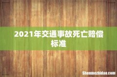 2021年交通事故死亡赔偿标准