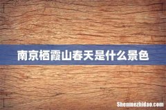 南京栖霞山春天是什么景色