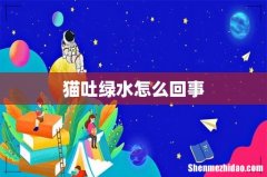 猫吐绿水怎么回事