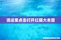 请这里点击打开红猫大本营