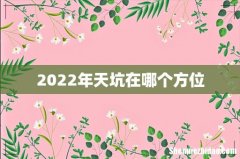 2022年天坑在哪个方位