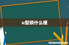 u型锁什么梗