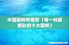 每一样都精彩的十大国粹 中国国粹有哪些