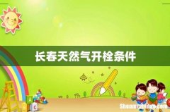 长春天然气开栓条件