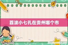 荔波小七孔在贵州哪个市