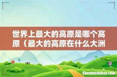 最大的高原在什么大洲 世界上最大的高原是哪个高原