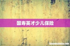 国寿英才少儿保险