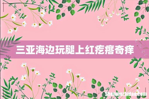 三亚海边玩腿上红疙瘩奇痒