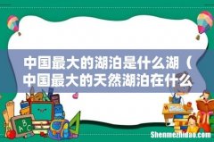中国最大的天然湖泊在什么地方 中国最大的湖泊是什么湖