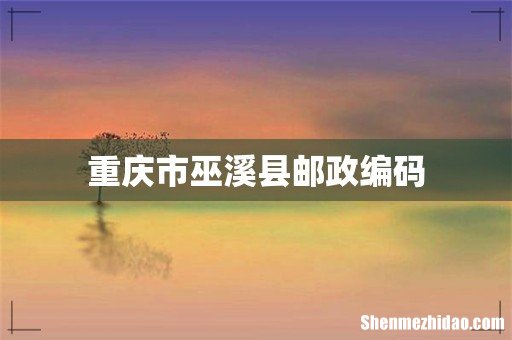 重庆市巫溪县邮政编码