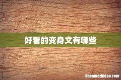 好看的变身文有哪些