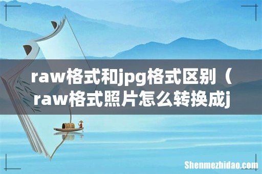 raw格式和jpg格式区别(raw格式照片怎么转换成jpg)