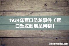 营口坠龙到底是何物 1934年营口坠龙事件