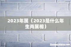 2023是什么年生肖属相 2023年属