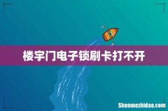 楼宇门电子锁刷卡打不开