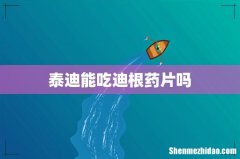 泰迪能吃迪根药片吗