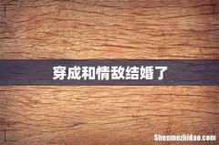 穿成和情敌结婚了