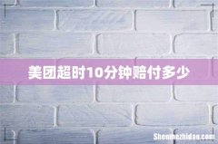 美团超时10分钟赔付多少