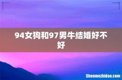 94女狗和97男牛结婚好不好