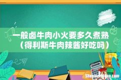 得利斯牛肉辣酱好吃吗 一般卤牛肉小火要多久煮熟