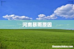河南暴雨原因