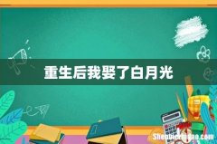重生后我娶了白月光