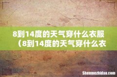 8到14度的天气穿什么衣服好 8到14度的天气穿什么衣服
