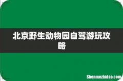 北京野生动物园自驾游玩攻略