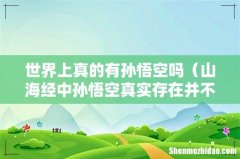山海经中孙悟空真实存在并不荒缪 世界上真的有孙悟空吗