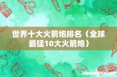 全球最猛10大火箭炮 世界十大火箭炮排名