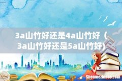 3a山竹好还是4a山竹好（3a山竹好还是5a山竹好)