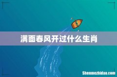 满面春风开过什么生肖