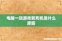 电脑一玩游戏就死机是什么原因
