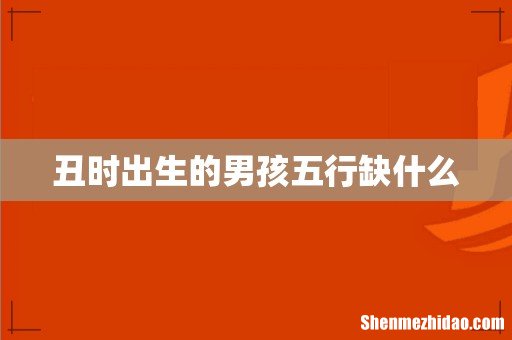 丑时出生的男孩五行缺什么