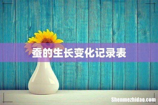 蚕的生长变化记录表