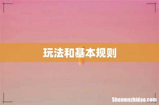 玩法和基本规则