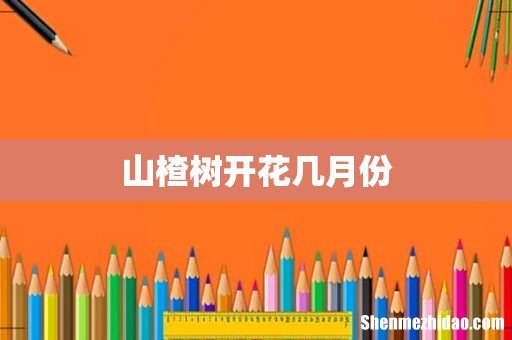 山楂树开花几月份