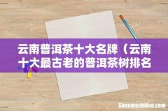 云南十大最古老的普洱茶树排名 云南普洱茶十大名牌