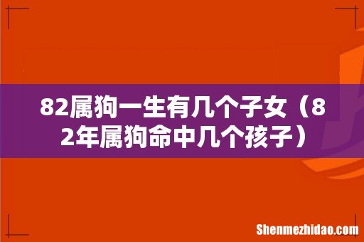 82年属狗命中几个孩子 82属狗一生有几个子女