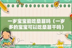 一岁多的宝宝可以吃桑葚干吗 一岁宝宝能吃桑葚吗