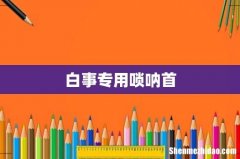 白事专用唢呐首