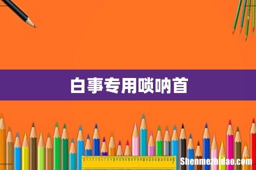 白事专用唢呐首