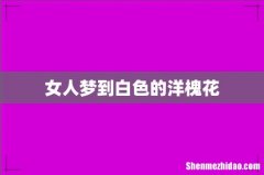 女人梦到白色的洋槐花