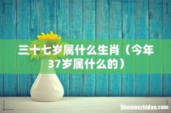 今年37岁属什么的 三十七岁属什么生肖