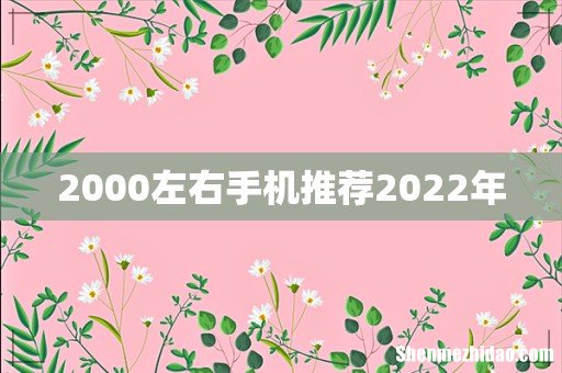 2000左右手机推荐2022年