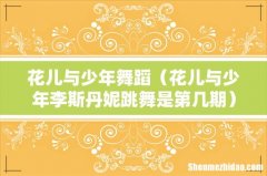 花儿与少年李斯丹妮跳舞是第几期 花儿与少年舞蹈