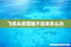 飞机头前面翘不起来怎么办
