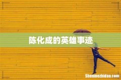 陈化成的英雄事迹